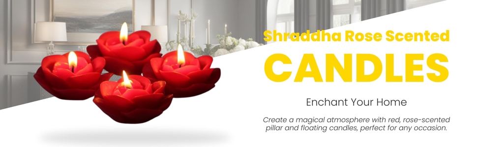 Shraddha-Creation-Scented-Candles-For-Home-Decor-Rose-Fragra